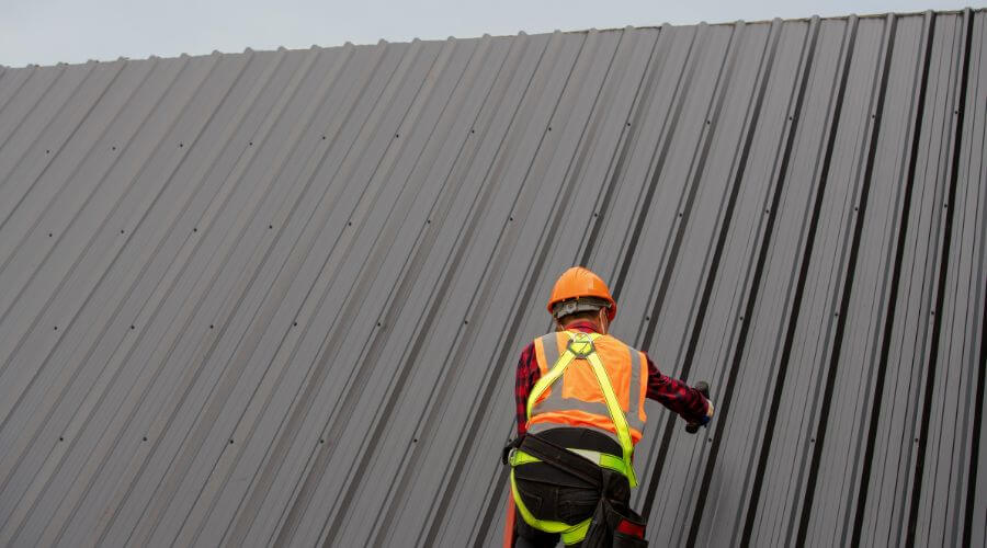 Professional metal roof installation services in Onward, IN